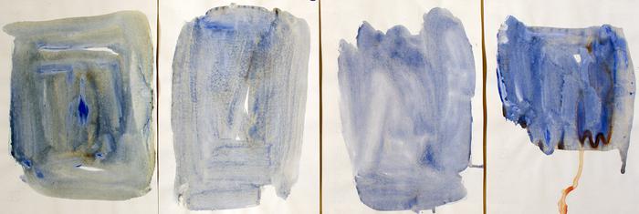 Mancino, astratto grande indaco