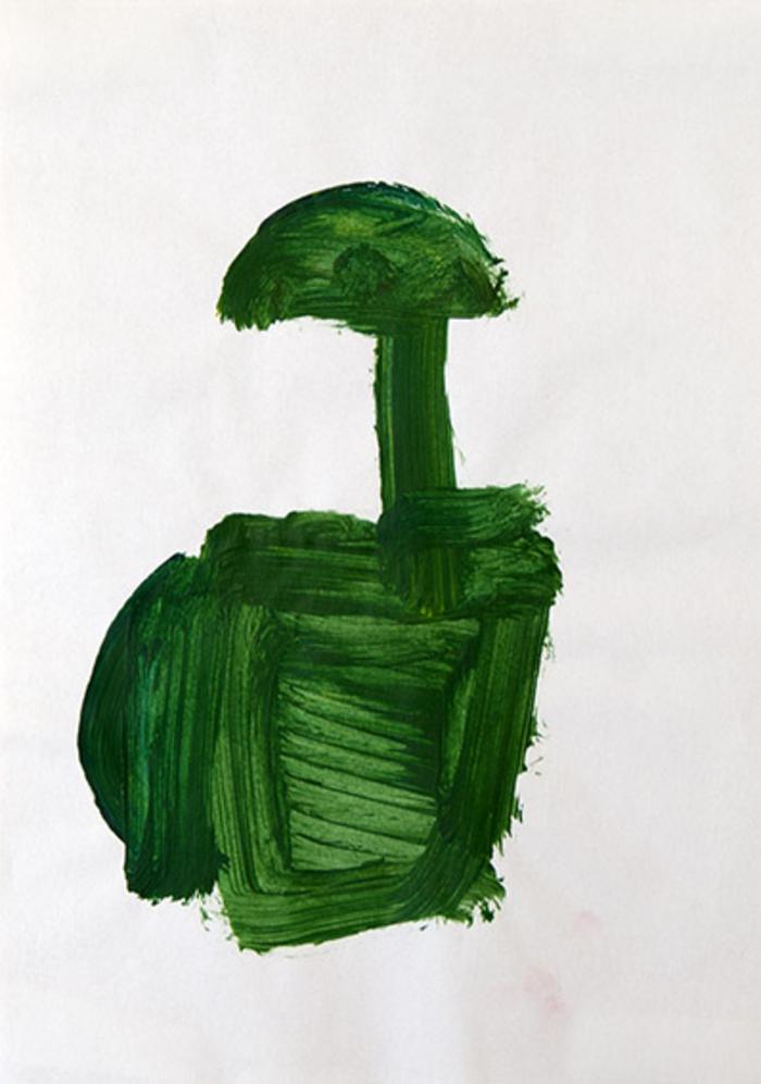 Mancino, astratto verde scuro