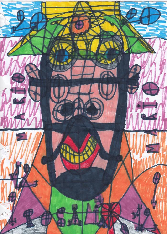 Senza titolo, 2020
lavori a pennarello, pastelli, biro e matite su carta, 29,7x21 cm