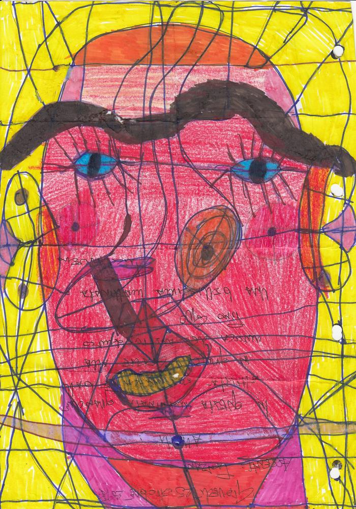 Senza titolo, 2020
lavori a pennarello, pastelli, biro e matite su carta, 29,7x21 cm