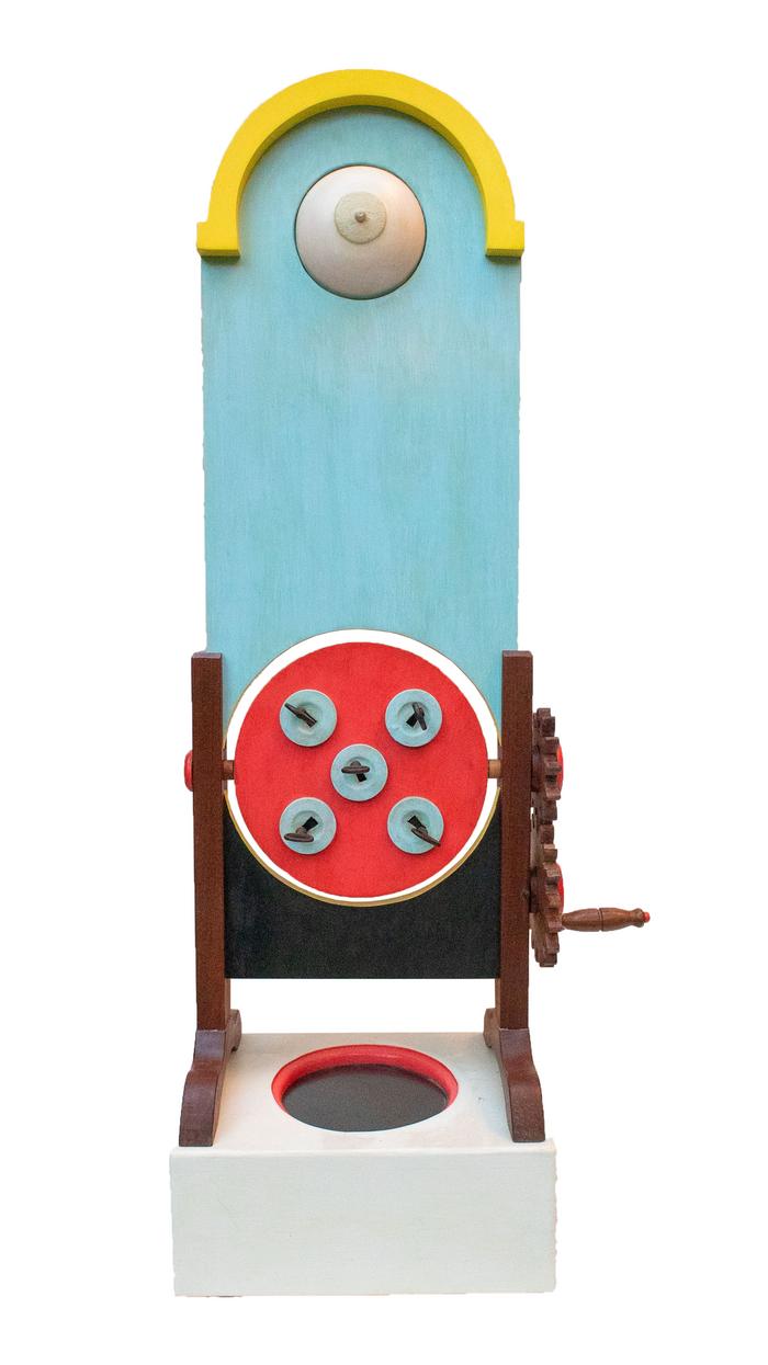 Apriti cielo, anni 2000, legno intagliato, stuccato e dipinto a mano